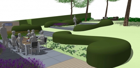 Bij Herba maken de tuinarchitecten een 3D-beeld van jouw tuinontwerp. 